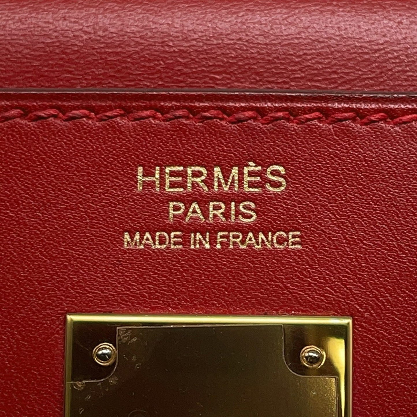 Hermès Red Leather Kelly 32