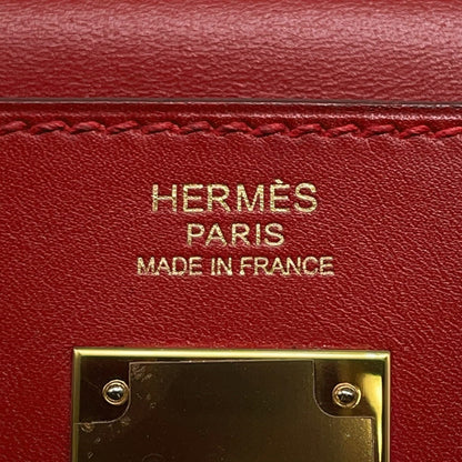 Hermès Red Leather Kelly 32