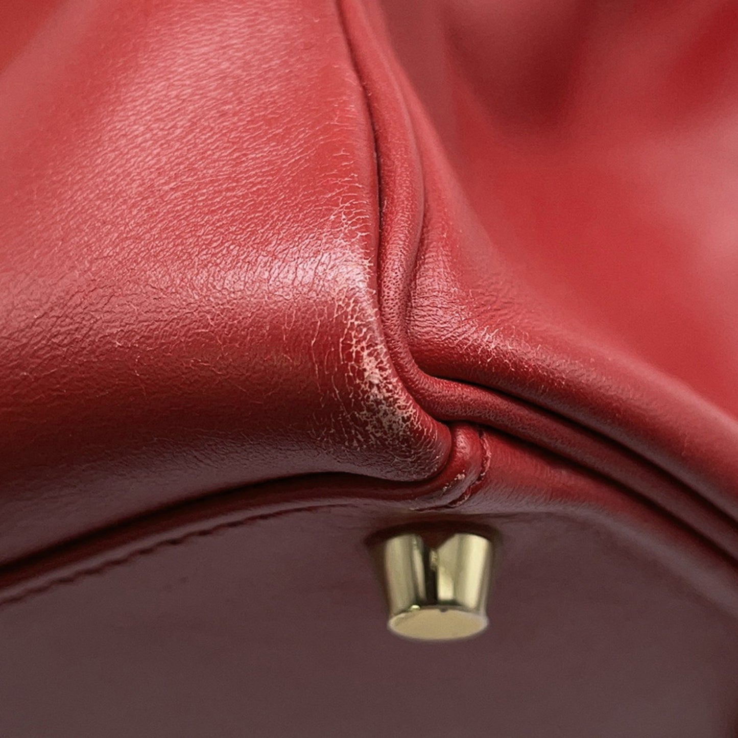 Hermès Red Leather Kelly 32