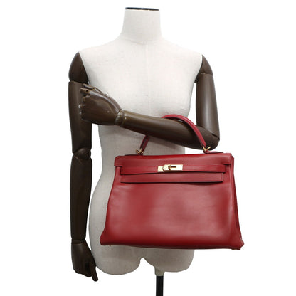 Hermès Red Leather Kelly 32