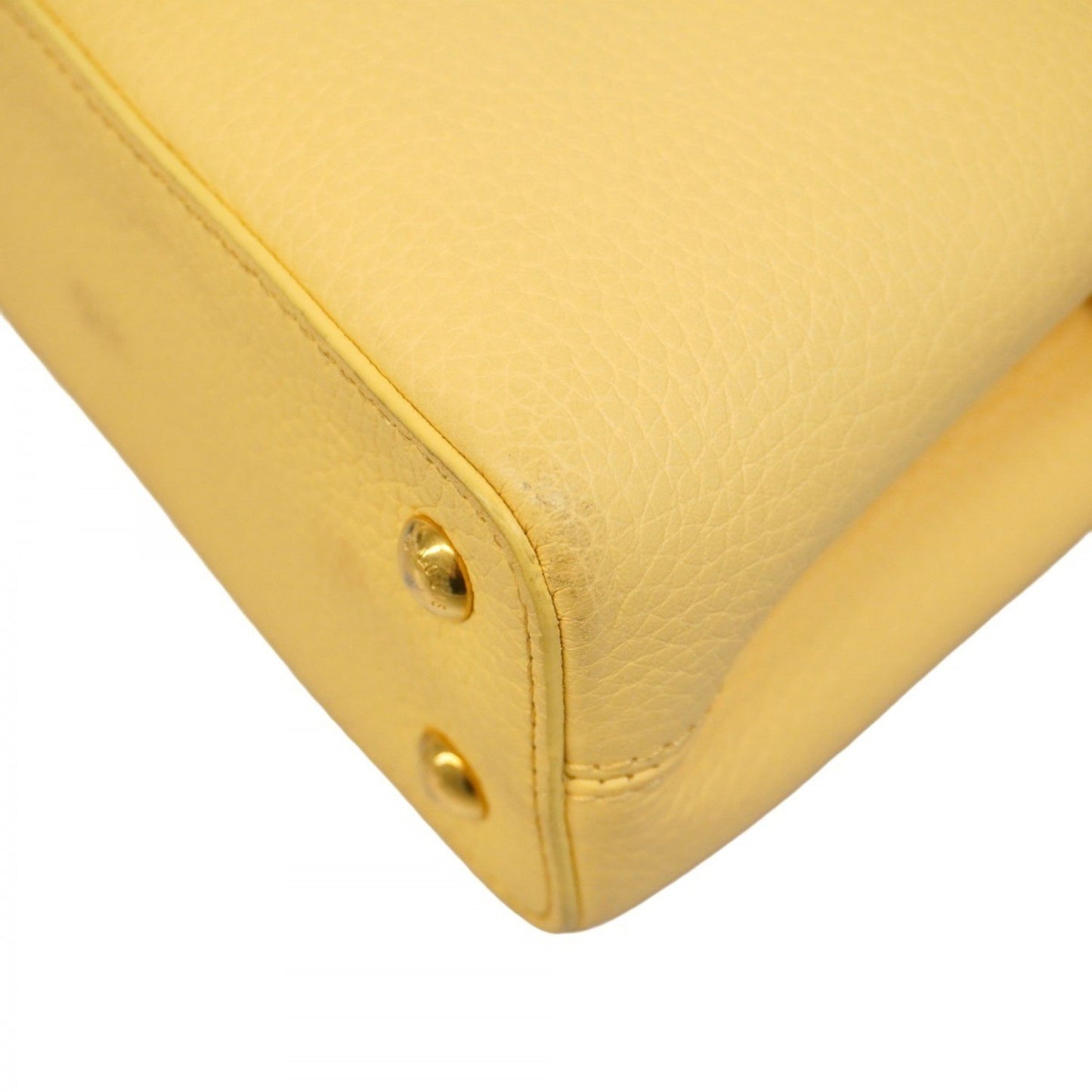 Louis Vuitton Yellow Leather Capucines Mini