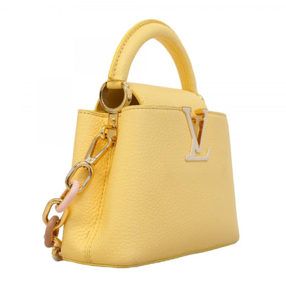 Louis Vuitton Yellow Leather Capucines Mini
