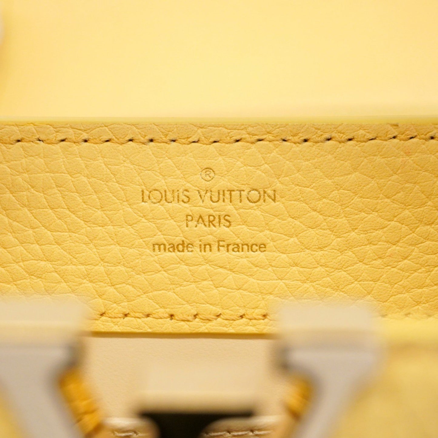 Louis Vuitton Yellow Leather Capucines Mini