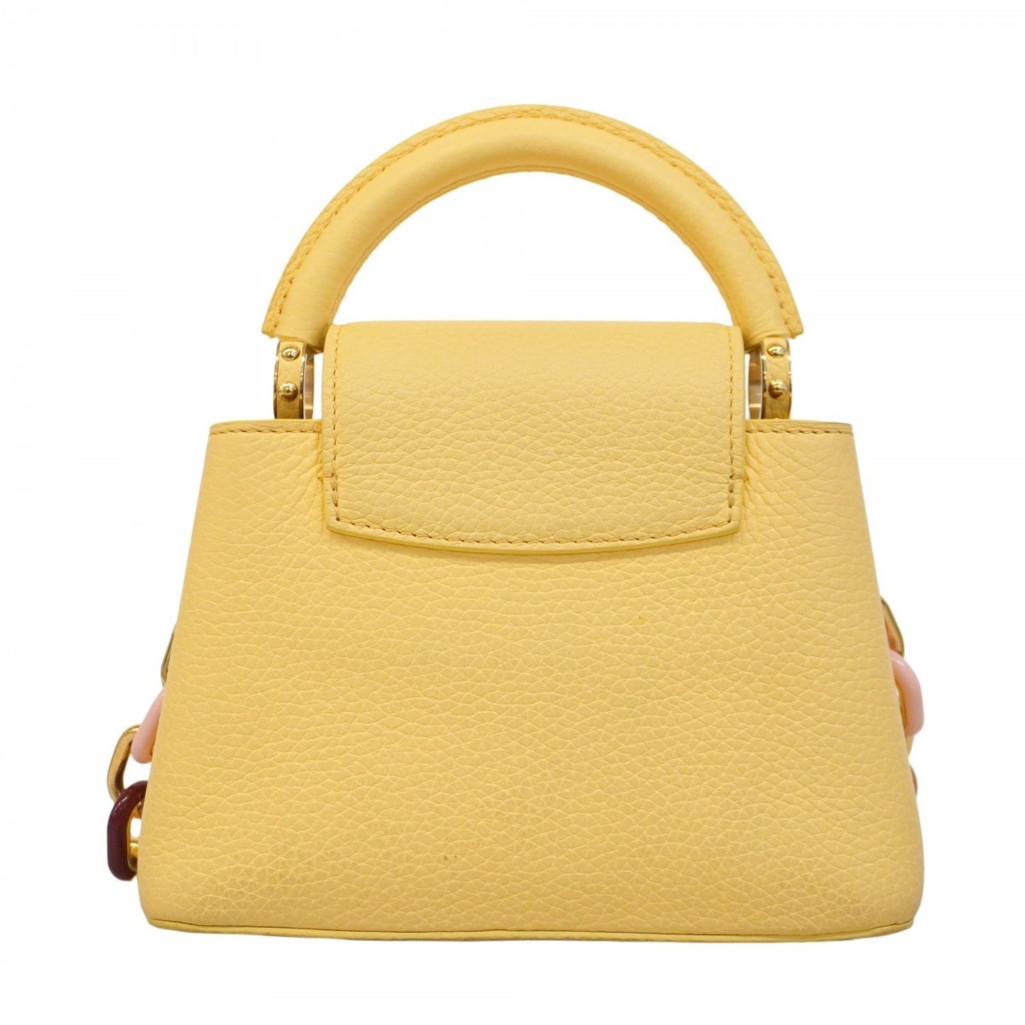 Louis Vuitton Yellow Leather Capucines Mini