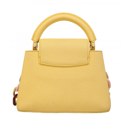 Louis Vuitton Yellow Leather Capucines Mini