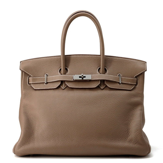 Hermès Gray Leather Birkin 35