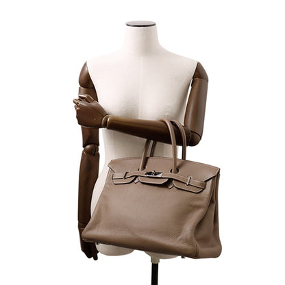 Hermès Gray Leather Birkin 35