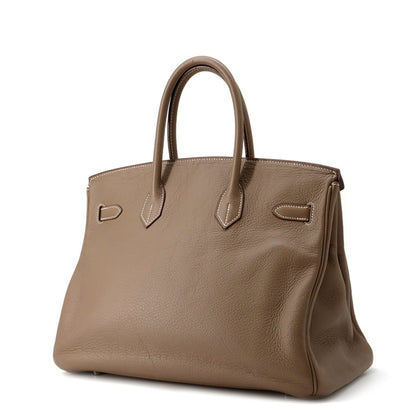 Hermès Gray Leather Birkin 35