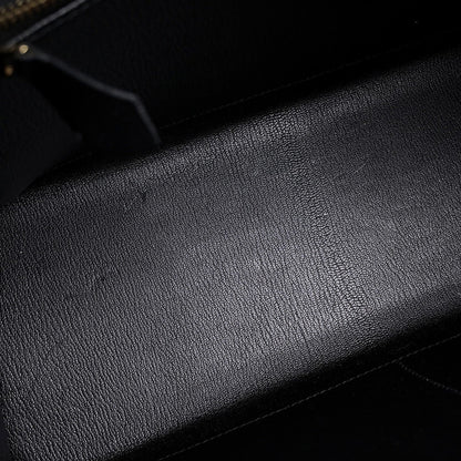 Hermès Black Leather Kelly 32
