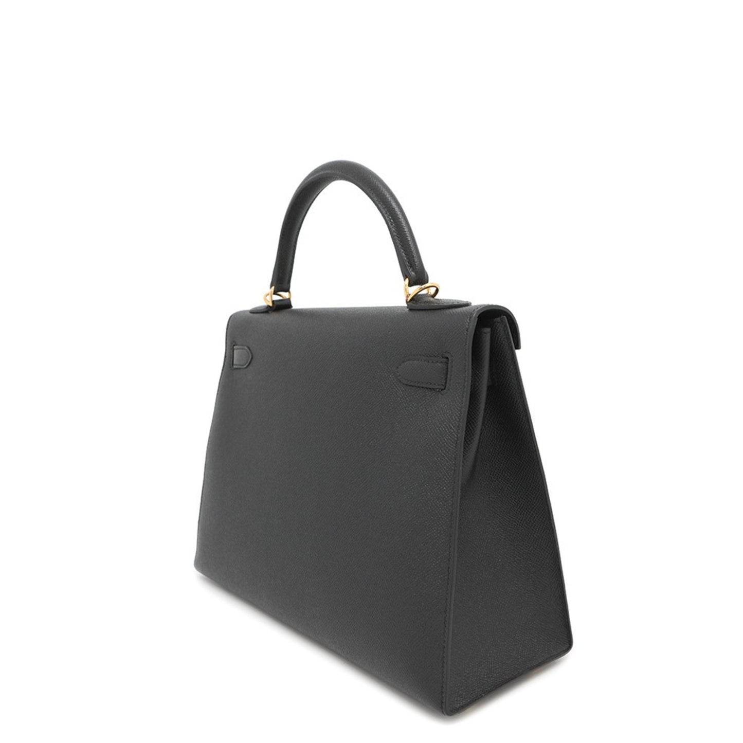 Hermès Black Leather Kelly 32