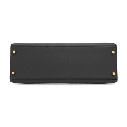 Hermès Black Leather Kelly 32