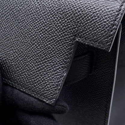 Hermès Black Leather Kelly 32