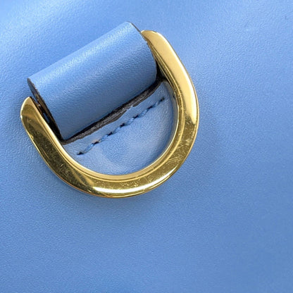 Gucci Blue Leather Bamboo