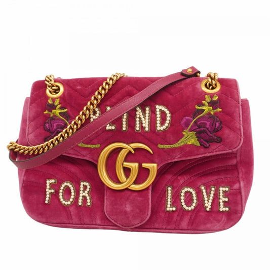 Gucci Pink Velvet Gg Marmont