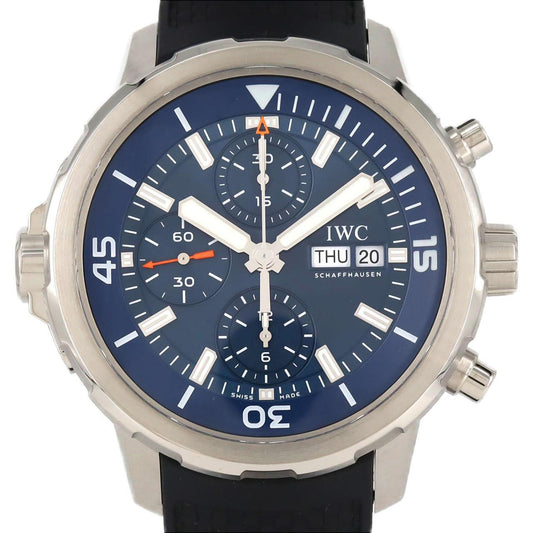 Iwc Schaffhausen Blue Rubber Watch