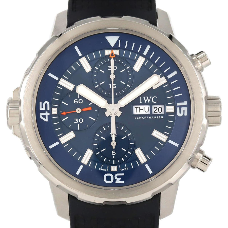 Iwc Schaffhausen Blue Rubber Watch