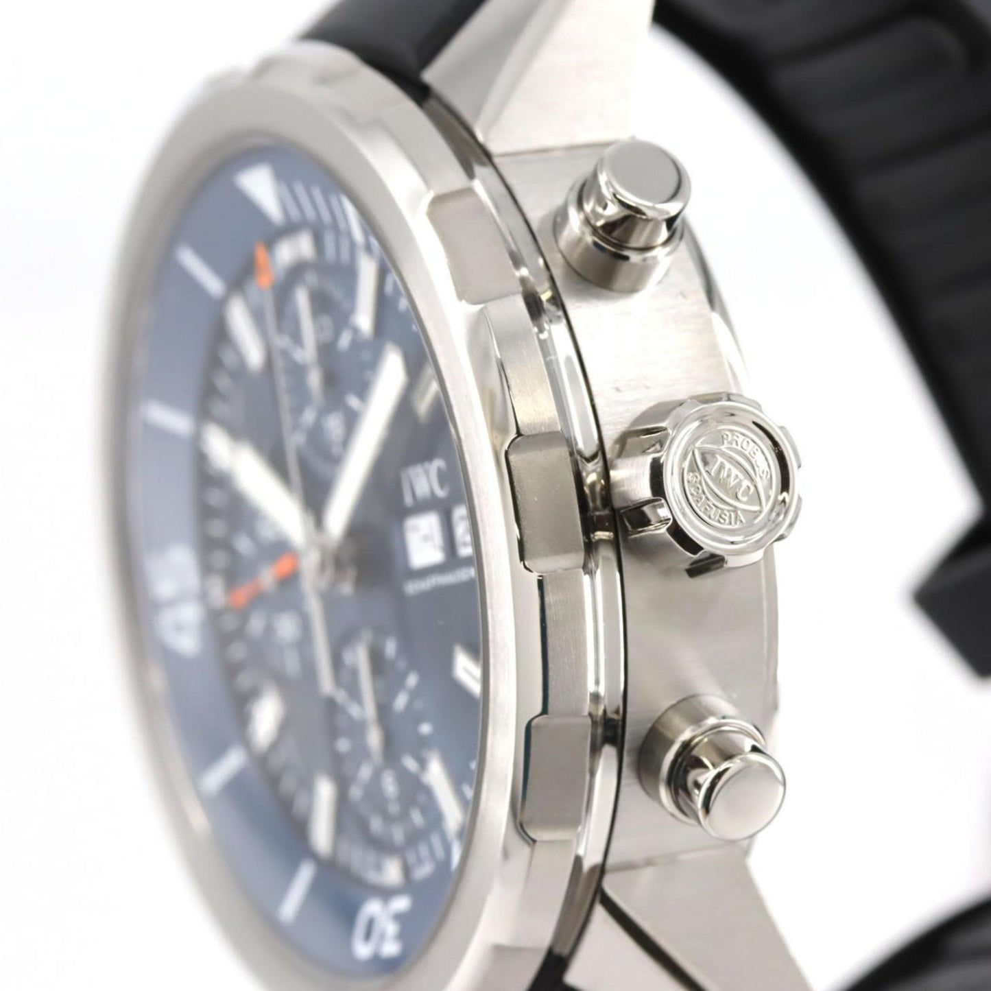 Iwc Schaffhausen Blue Rubber Watch