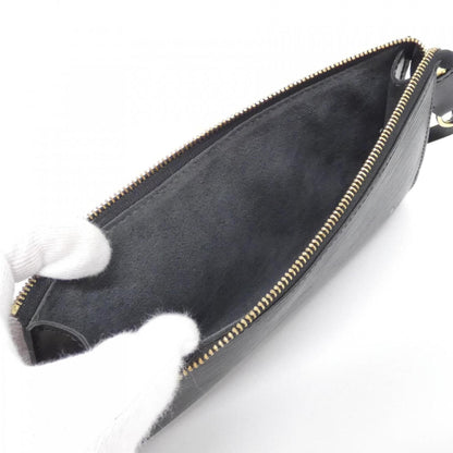 Louis Vuitton Black Leather Pochette Accessoire