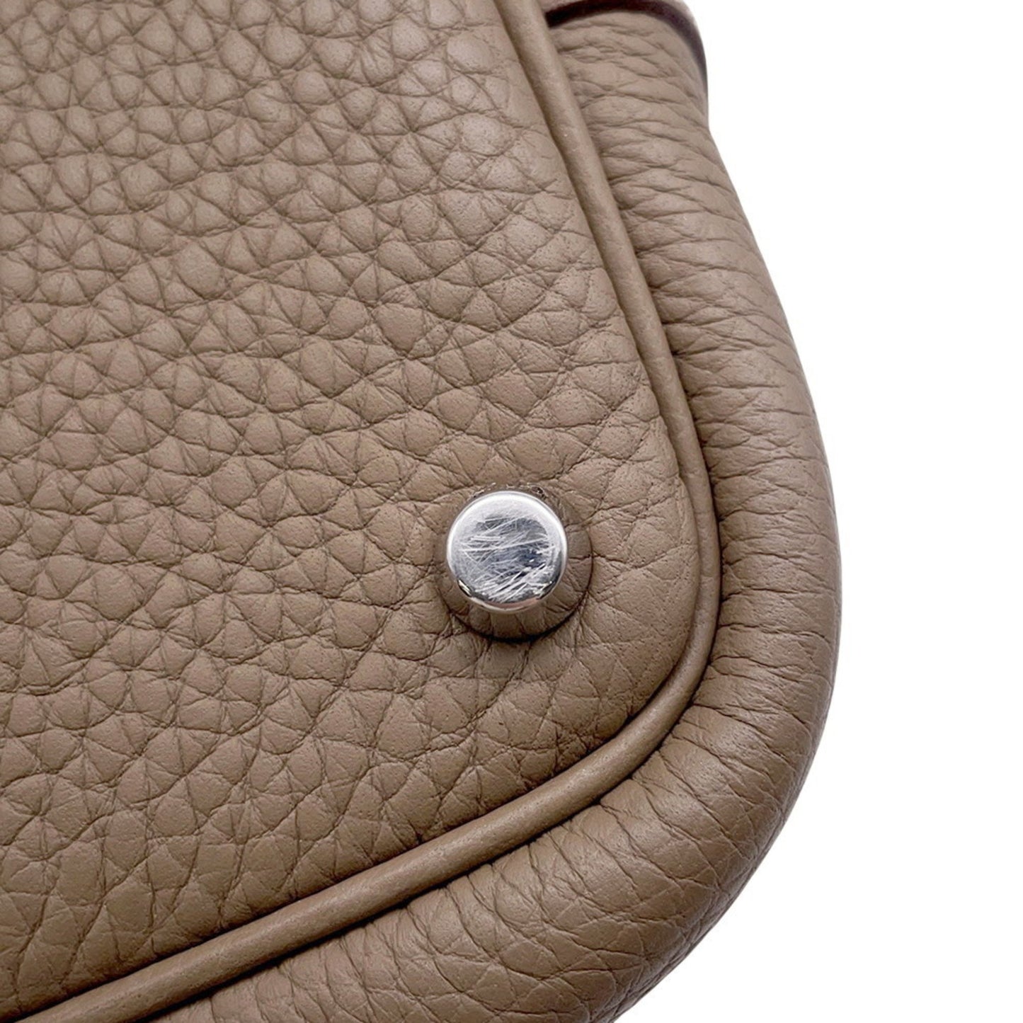 Hermès Gray Leather Picotin Lock