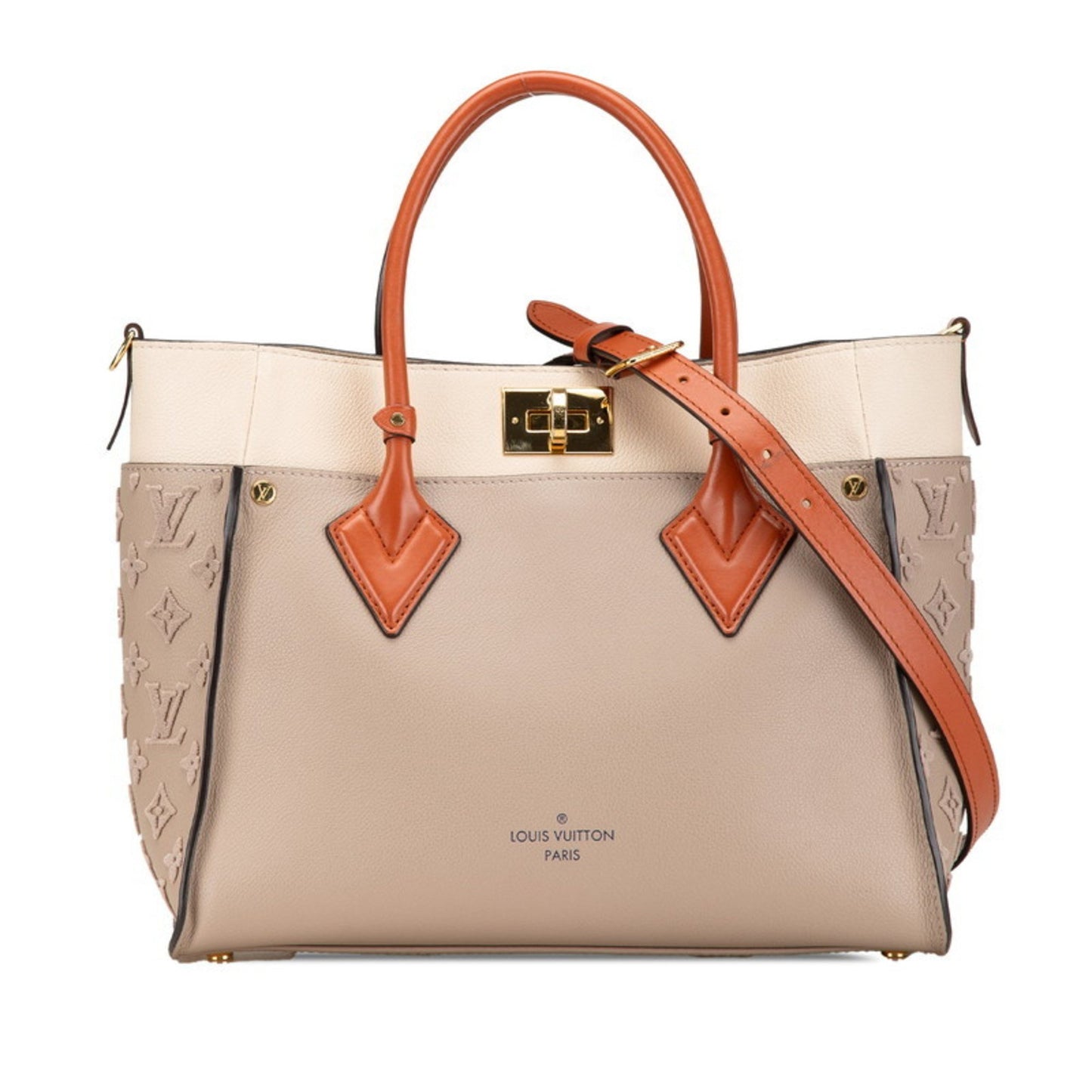 Louis Vuitton Brown Leather On My Side