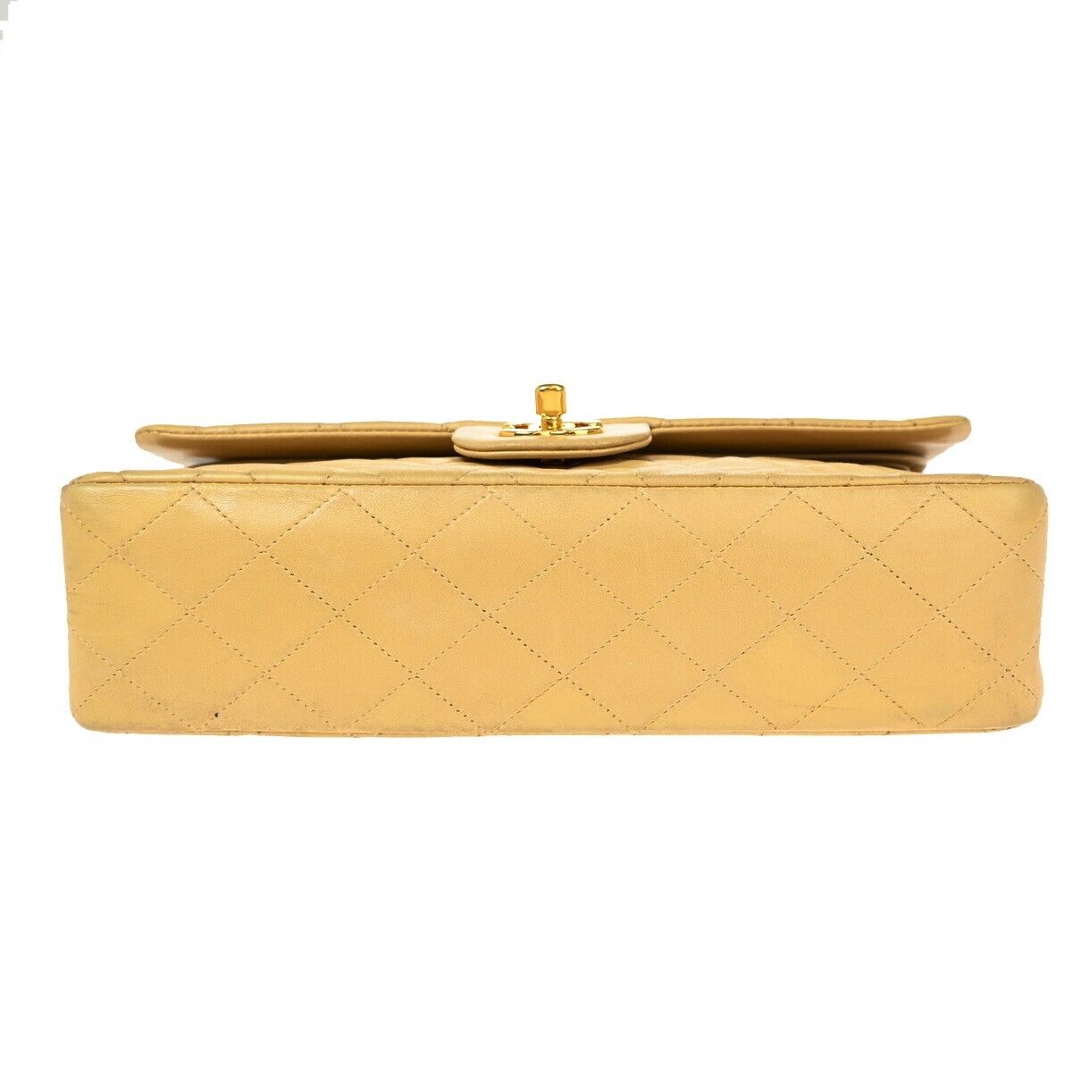 Chanel Brown Leather Vintage Classic Double Flap Bag