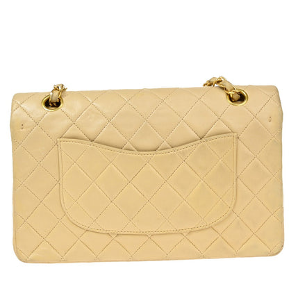 Chanel Brown Leather Vintage Classic Double Flap Bag