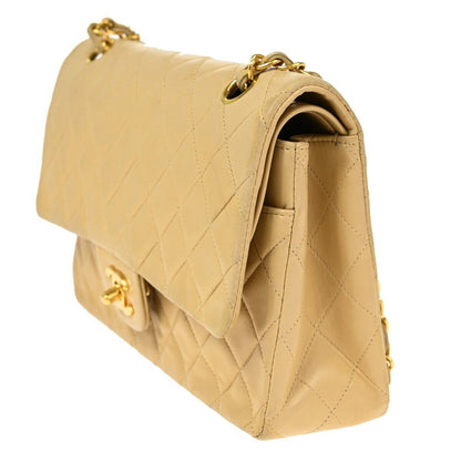 Chanel Brown Leather Vintage Classic Double Flap Bag