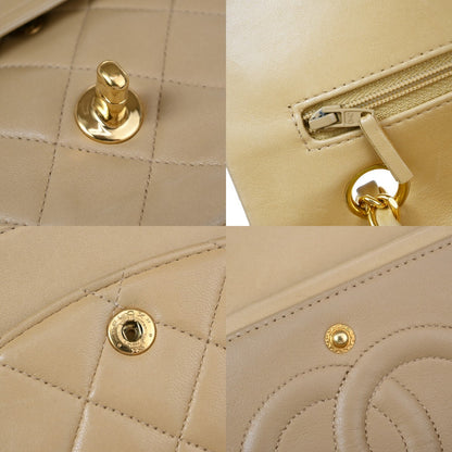 Chanel Brown Leather Vintage Classic Double Flap Bag
