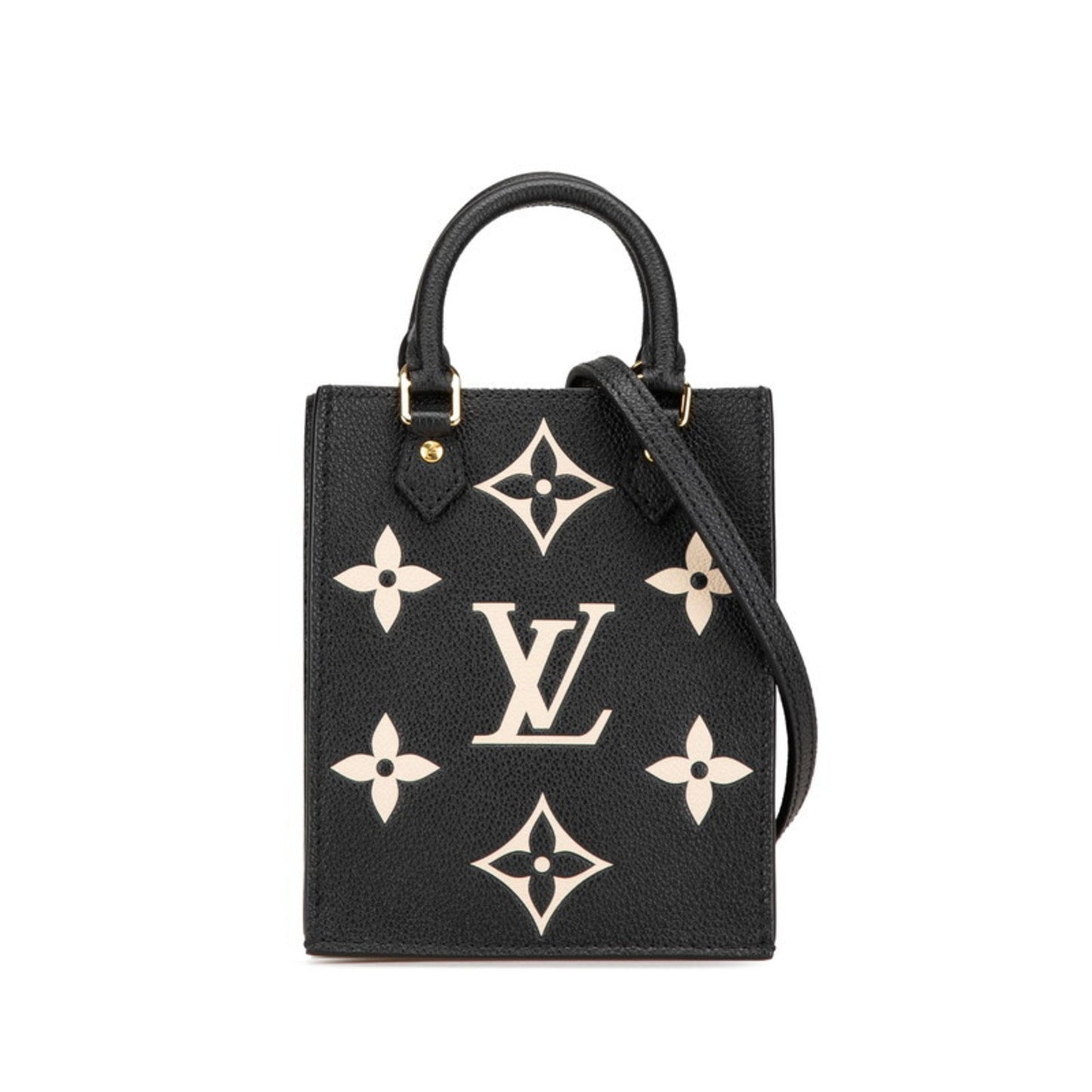 Louis Vuitton Black Leather Sac Plat