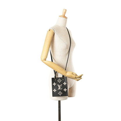 Louis Vuitton Black Leather Sac Plat