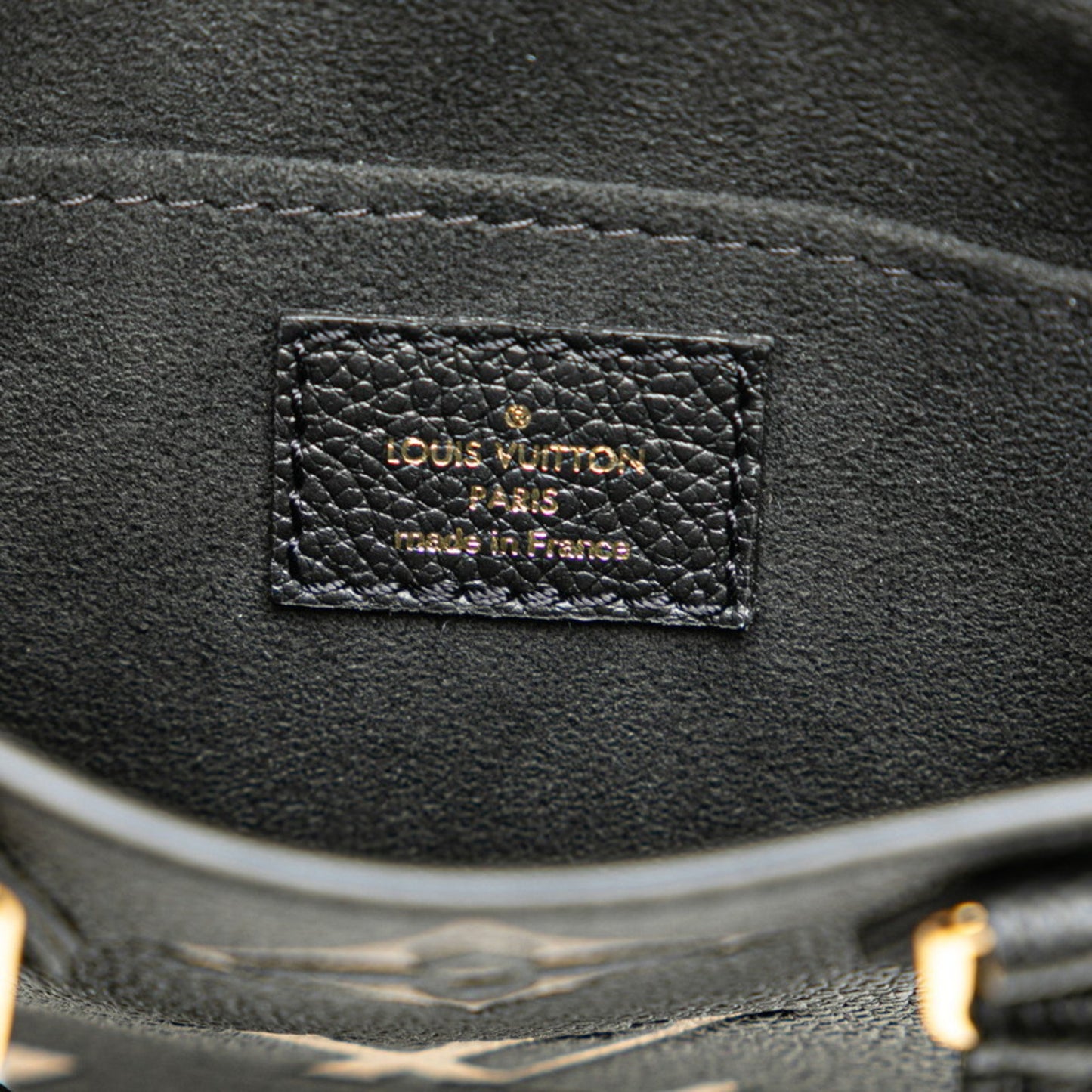 Louis Vuitton Black Leather Sac Plat