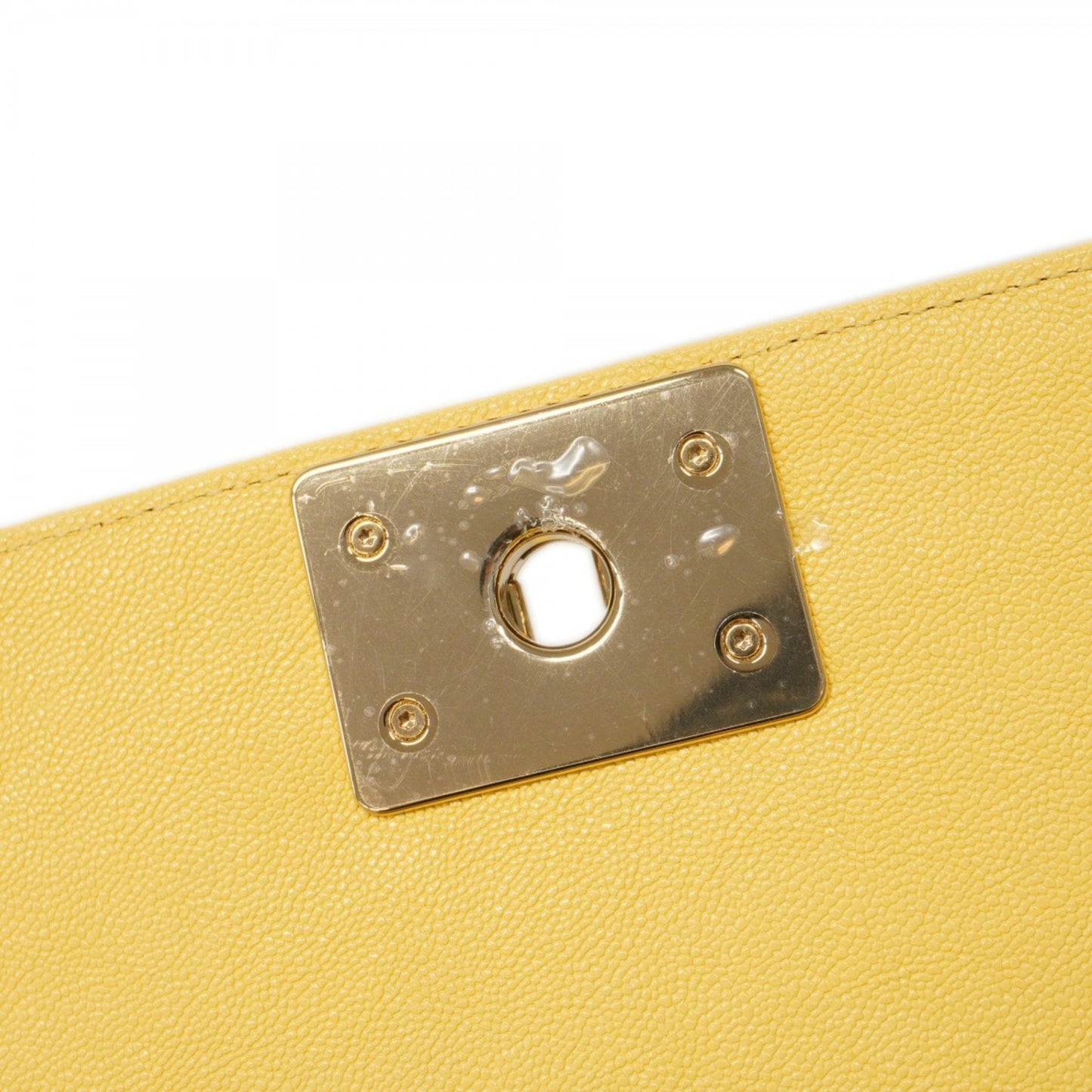 Chanel Yellow Calfskin Boy
