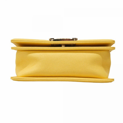 Chanel Yellow Calfskin Boy