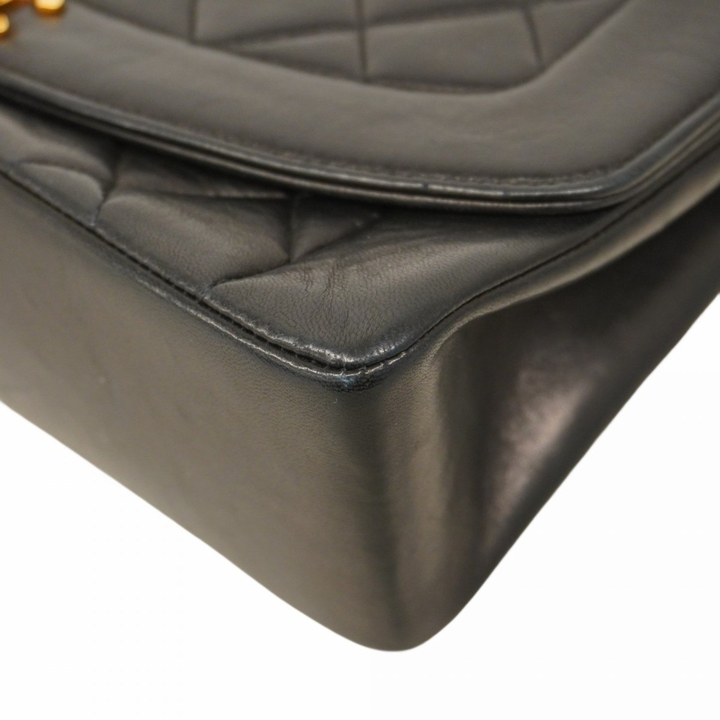 Chanel Black Leather Diana
