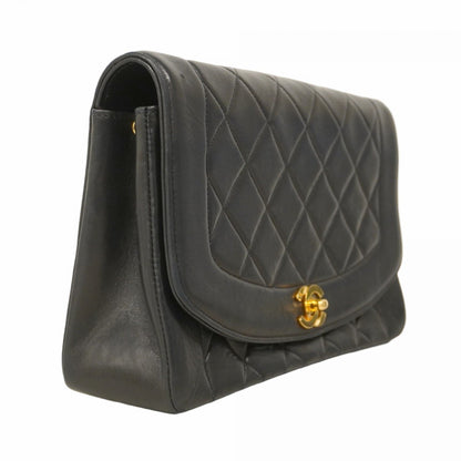 Chanel Black Leather Diana
