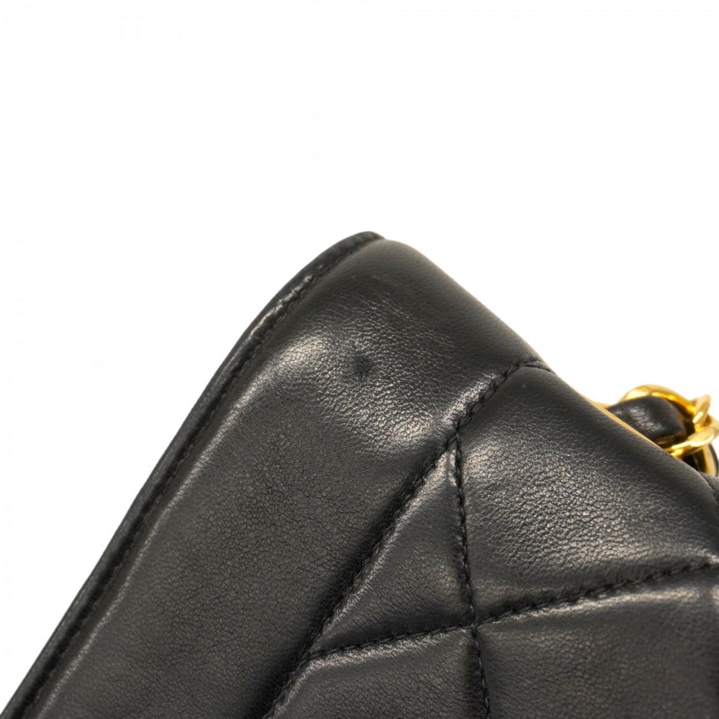 Chanel Black Leather Diana