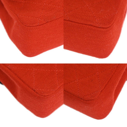 Chanel Red Canvas Vintage Clutch