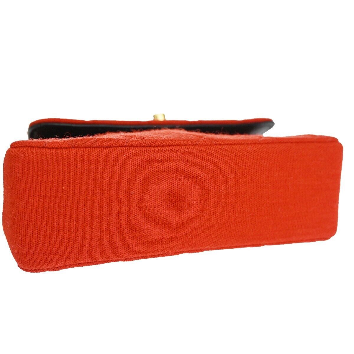 Chanel Red Canvas Vintage Clutch