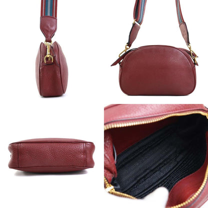 Prada Red Leather Shoulder