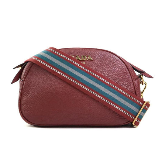 Prada Red Leather Shoulder