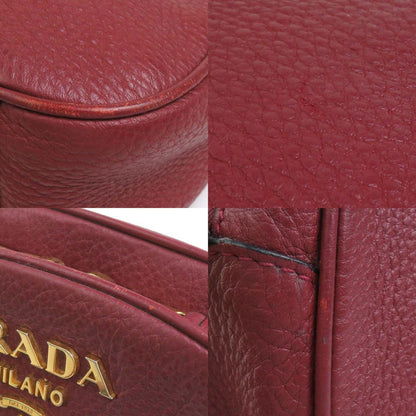 Prada Red Leather Shoulder