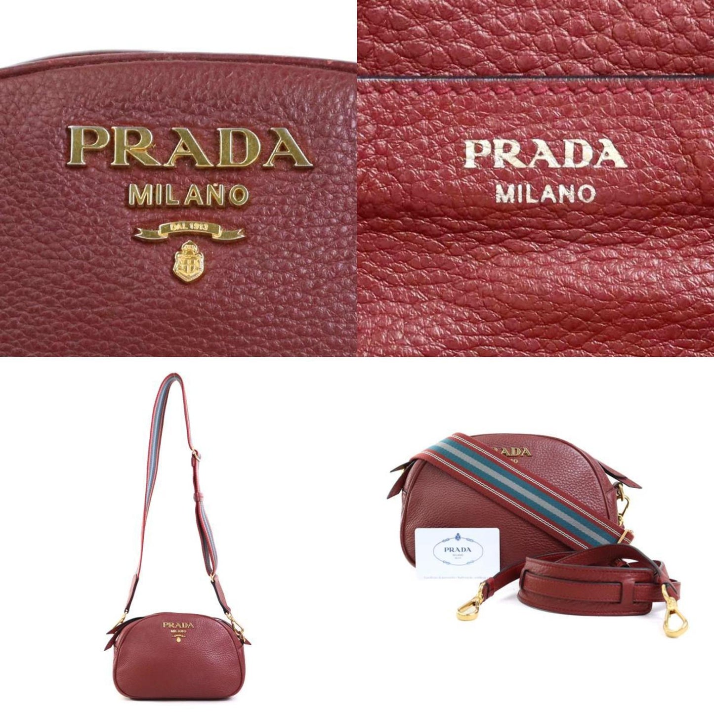Prada Red Leather Shoulder