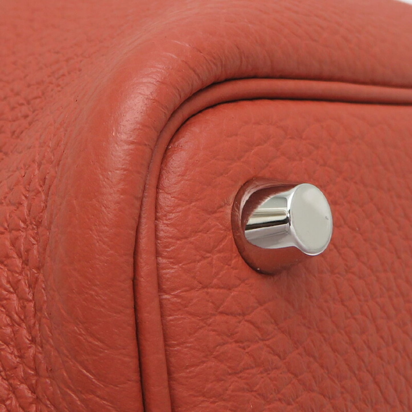 Hermès Red Leather Picotin Lock