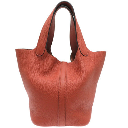 Hermès Red Leather Picotin Lock