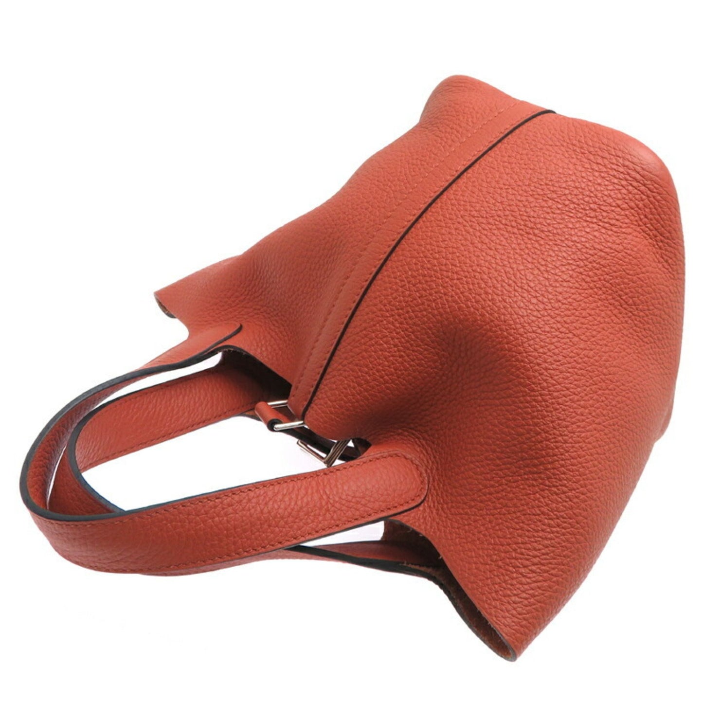 Hermès Red Leather Picotin Lock