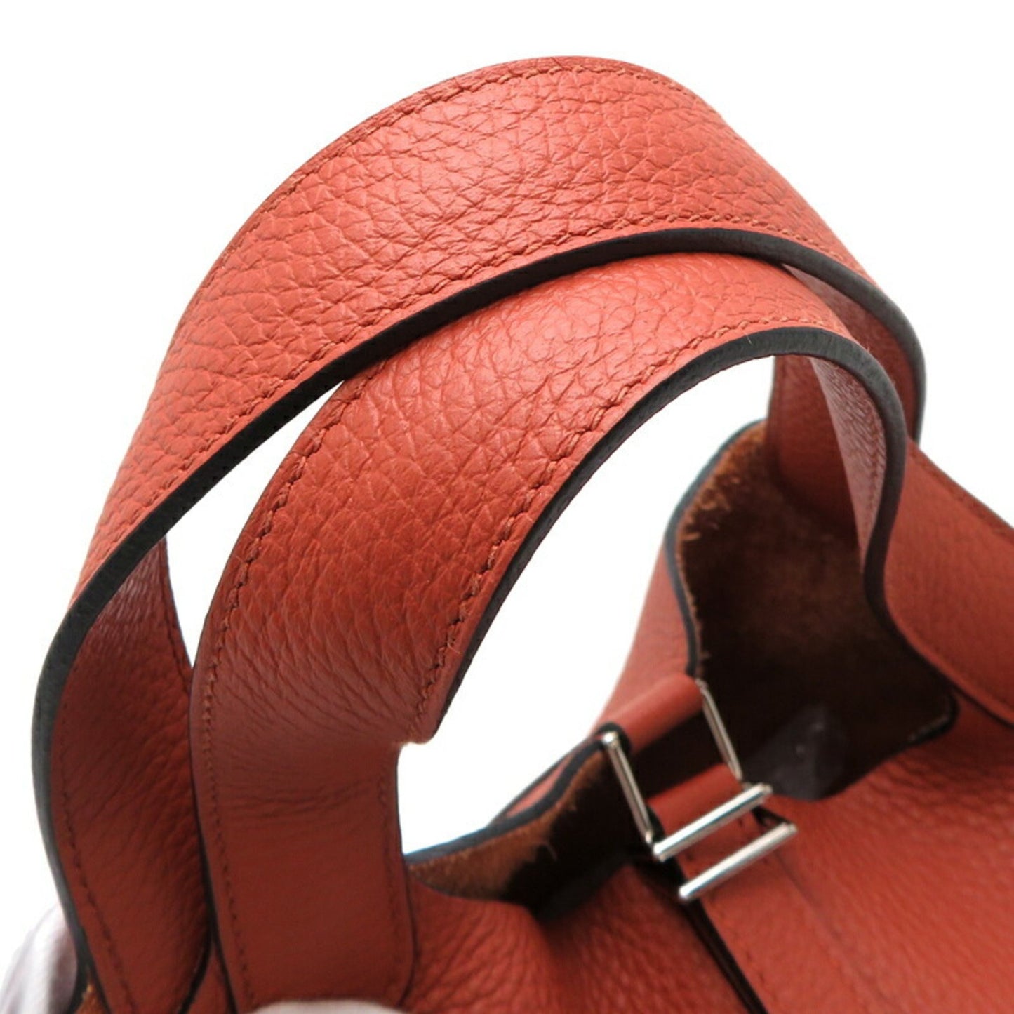 Hermès Red Leather Picotin Lock