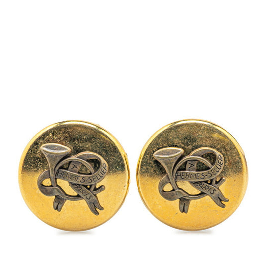 Hermès Gold Gold Plated Earring
