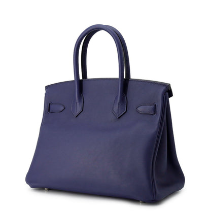 Hermès Blue Leather Birkin 30
