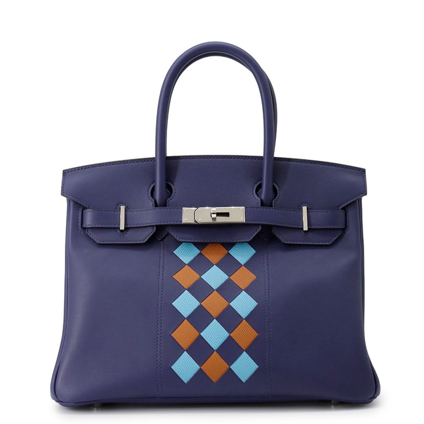 Hermès Blue Leather Birkin 30