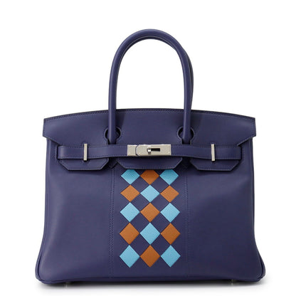 Hermès Blue Leather Birkin 30